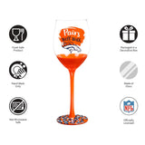 Team Sports America Denver Broncos Wine Glass