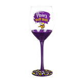 Team Sports America Minnesota Vikings Wine Glass