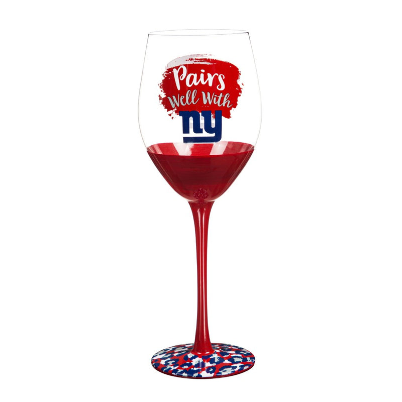 Team Sports America New York Giants Wine Glass