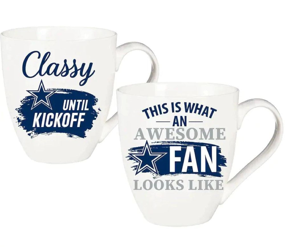 Team Sports America Dallas Cowboys Ceramic Cup O'Java Mug Gift Set