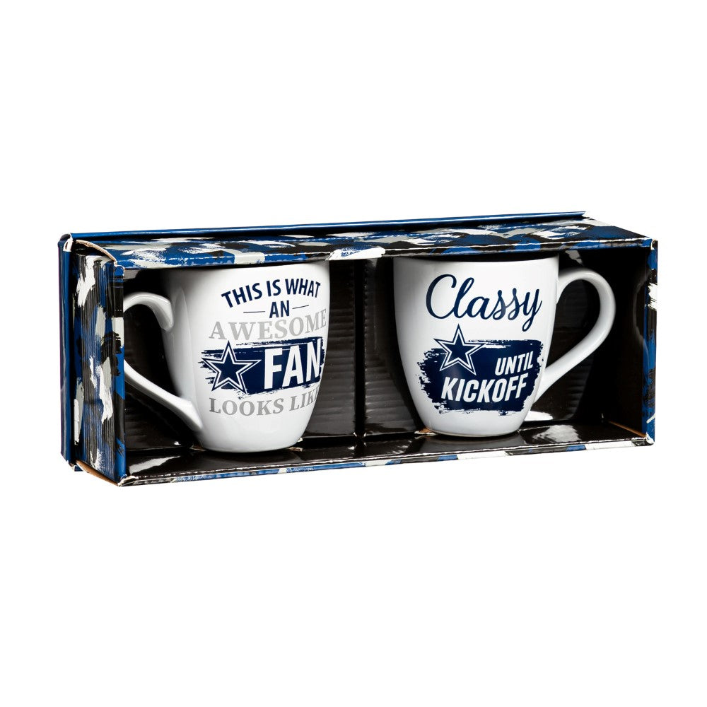 Team Sports America Dallas Cowboys Ceramic Cup O'Java Mug Gift Set