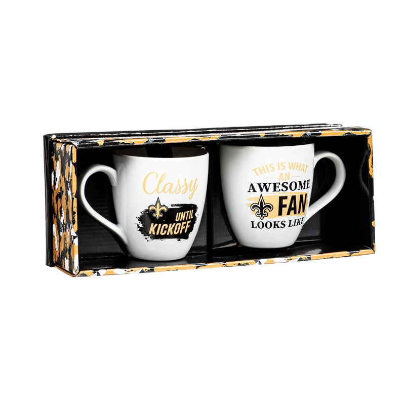 Team Sports America New Orleans Saints Ceramic Cup O'Java Mug Gift Set