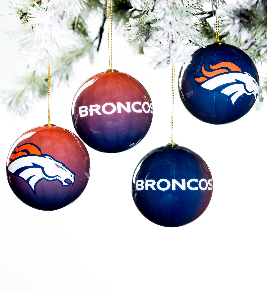 Team Sports America Denver Broncos Boxed Ornaments - Set of 6