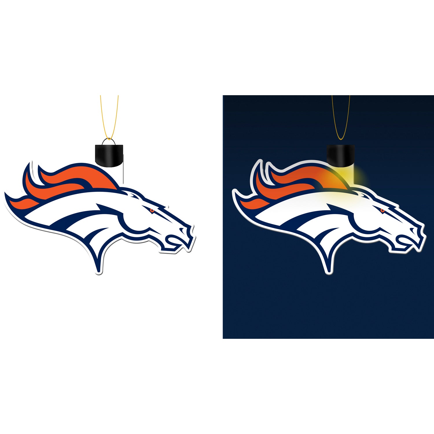 Team Sports America Denver Broncos Boxed Ornaments - Set of 6