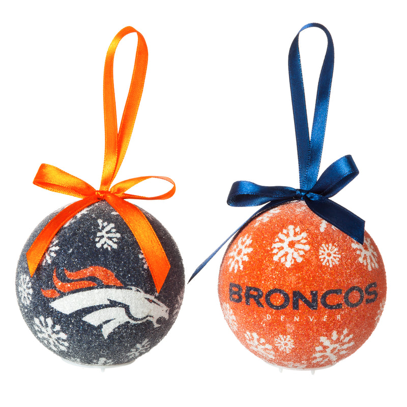 Team Sports America Denver Broncos Boxed Ornaments - Set of 6
