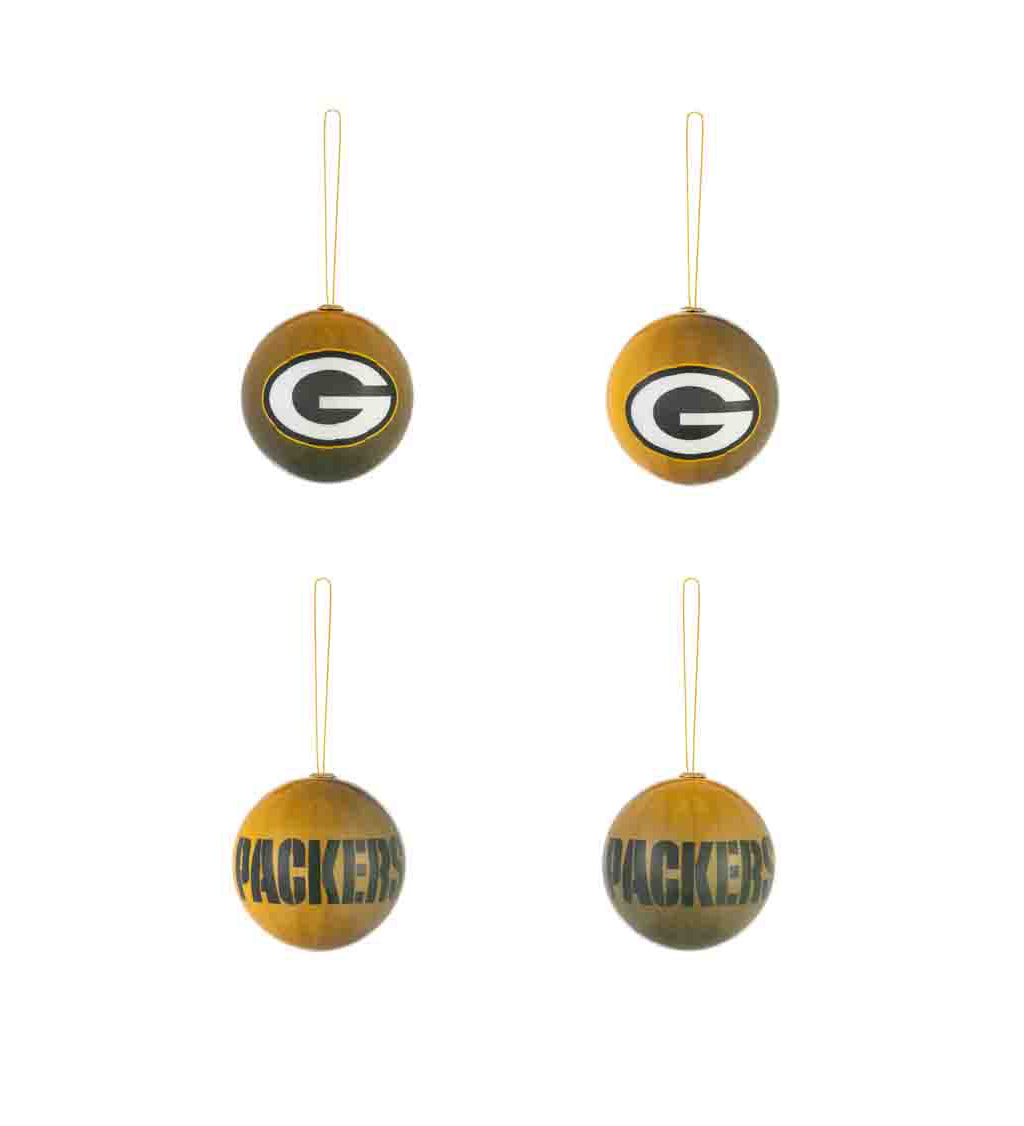 Team Sports America Green Bay Packers Boxed Ornaments - Set of 6