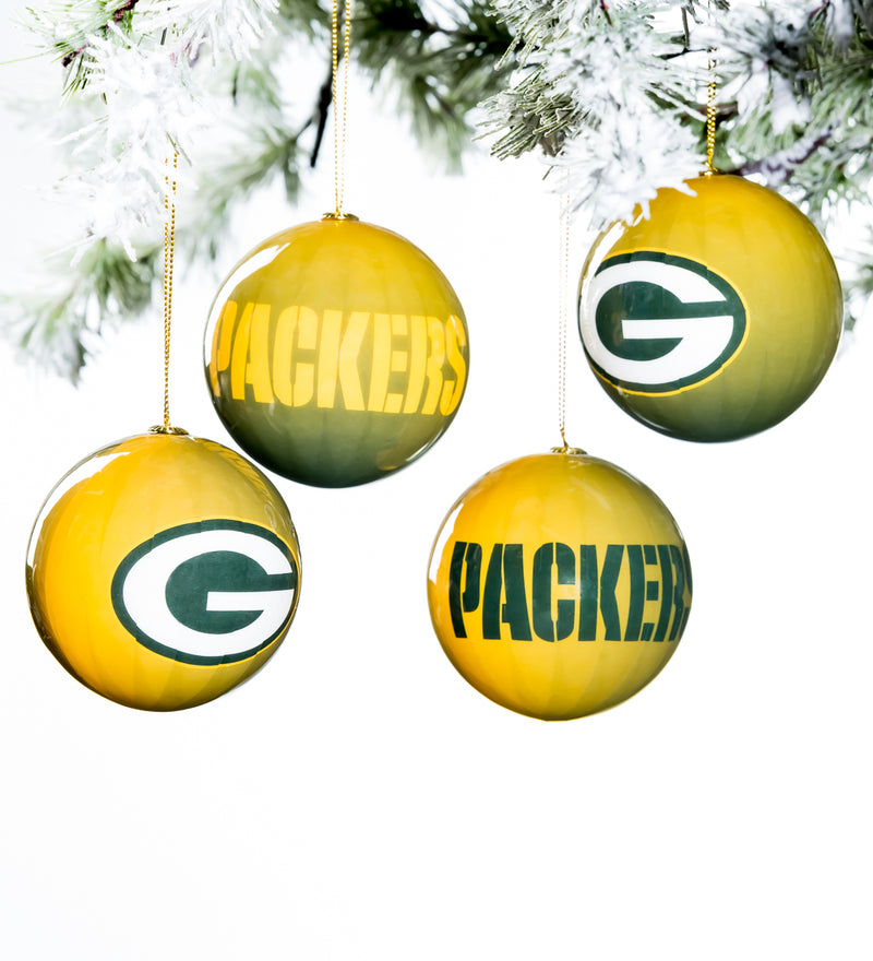Team Sports America Green Bay Packers Boxed Ornaments - Set of 6