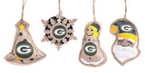 Team Sports America Green Bay Packers Boxed Ornaments - Set of 6