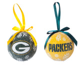 Team Sports America Green Bay Packers Boxed Ornaments - Set of 6