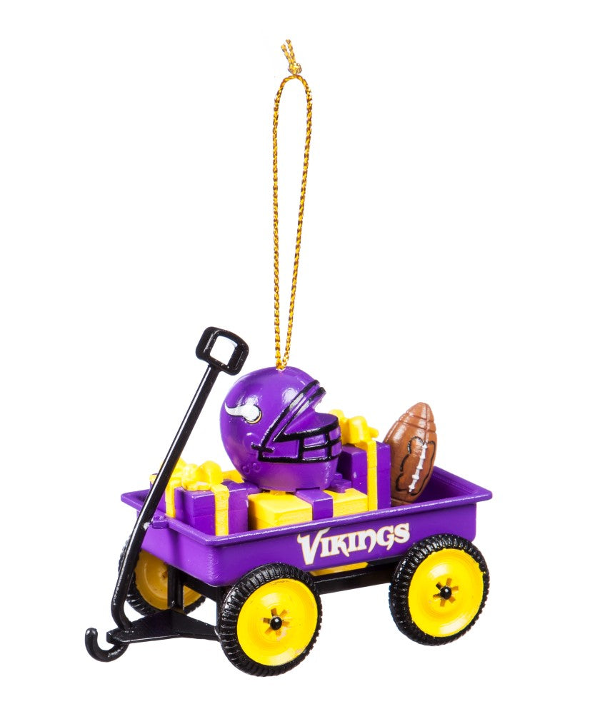 Team Sports America Minnesota Vikings Team Wagon Ornament