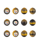 Team Sports America Pittsburgh Steelers LED Boxed Ornament - Set of 6