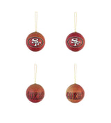 Team Sports America San Francisco 49ers LED Boxed Ornaments- Set Of 6