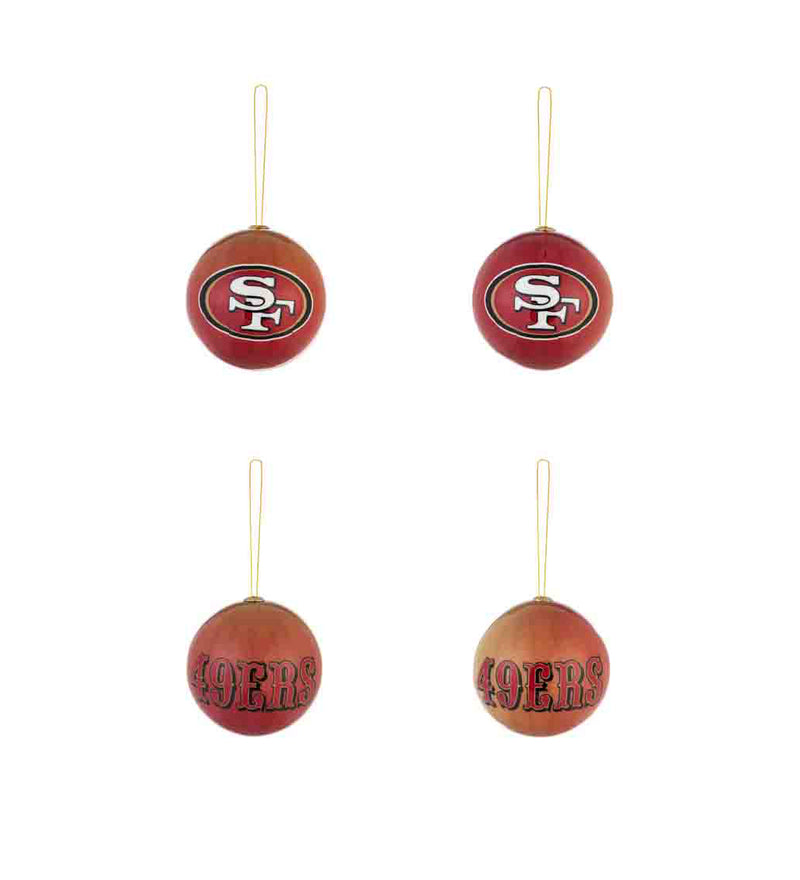 Team Sports America San Francisco 49ers LED Boxed Ornaments- Set Of 6