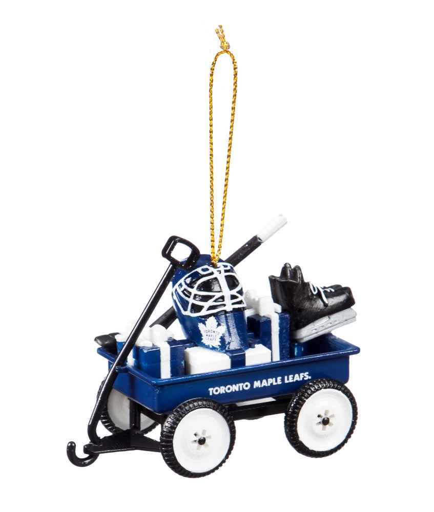 Team Sports America Toronto Maple Leafs Team Wagon Ornament