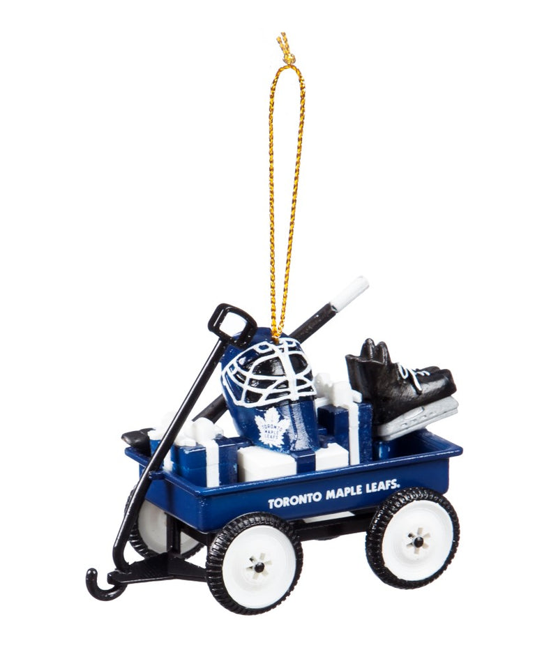 Team Sports America Toronto Maple Leafs Team Wagon Ornament