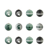 Team Sports America Michigan State University Boxed Ornaments - Set of 6