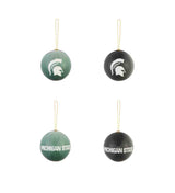 Team Sports America Michigan State University Boxed Ornaments - Set of 6