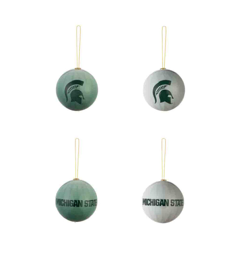 Team Sports America Michigan State University Boxed Ornaments - Set of 6