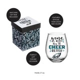 Team Sports America Philadelphia Eagles Stemless Wine Glass