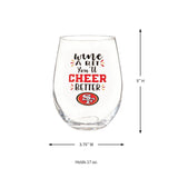 Team Sports America San Francisco 49ers Stemless Wine Glass