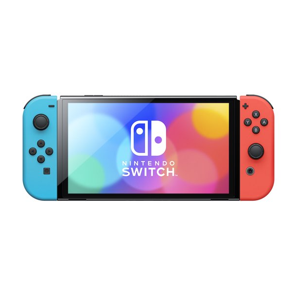 Nintendo Switch OLED Model 64GB Console - Neon Red/Neon Blue Joy Nintendo Switch OLED Model 64GB Console - Neon Red/Neon Blue Joy
