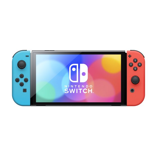 Nintendo Switch OLED Model 64GB Console - Neon Red/Neon Blue Joy-Con