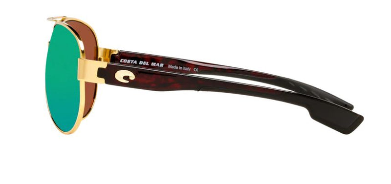 Costa Del Mar South Point Gold Frame Green Mirror 580 Plastic