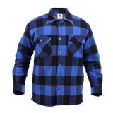 Rothco Mens Extra Heavyweight Buffalo Plaid Sherpa Lined Flannel Shirt - Size S - XL