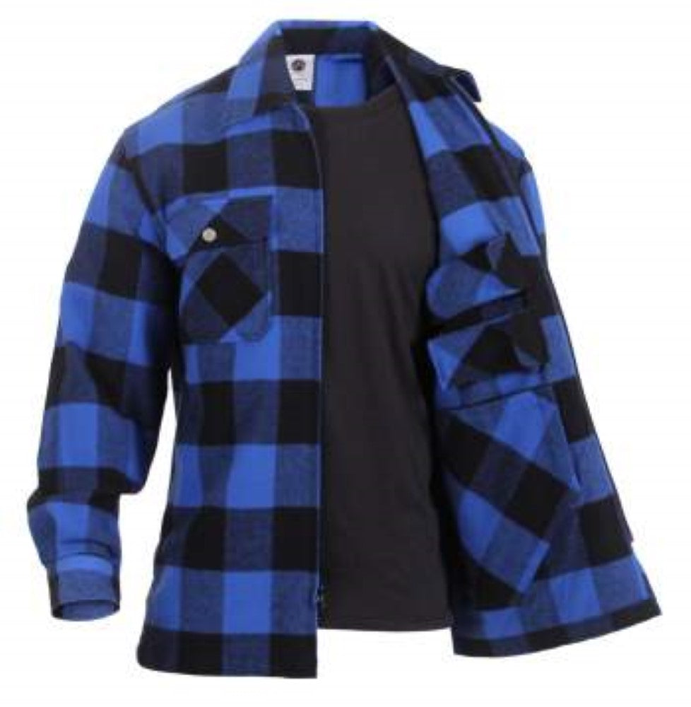 Rothco Mens Concealed Carry Flannel Shirt