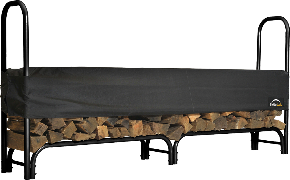 ShelterLogic Heavy Duty Firewood Rack with Cover 8 ft.