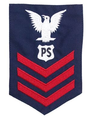 Vanguard Coast Guard E6 Rating Badge: Port Securityman - Blue