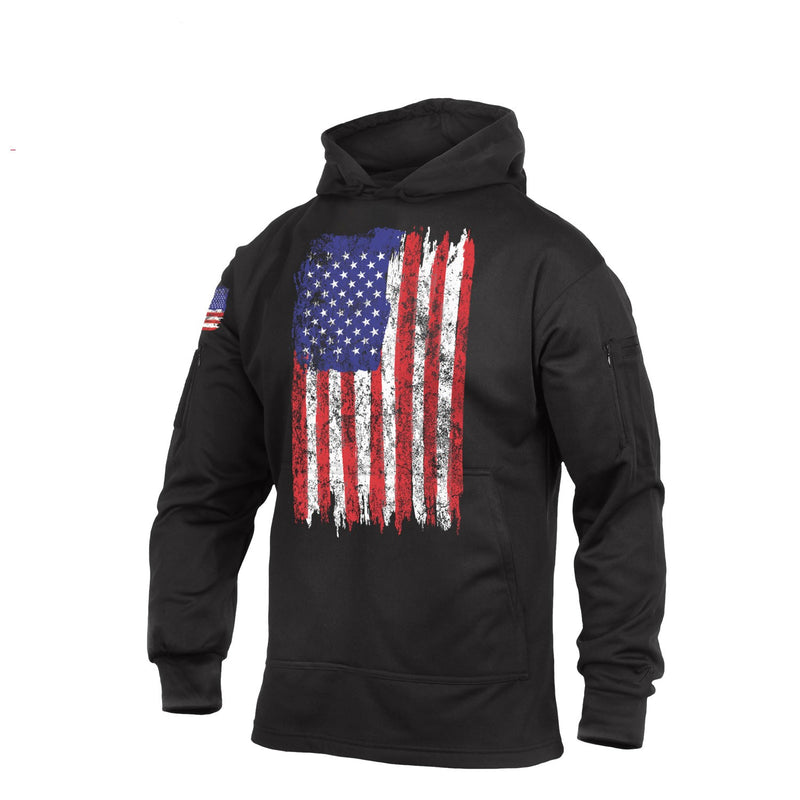 Rothco Mens U.S. Flag Concealed Carry Hoodie - Size 3XL