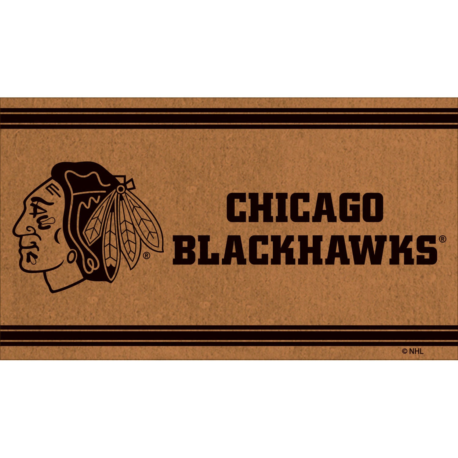 Team Sports America Chicago Blackhawks PVC Mat
