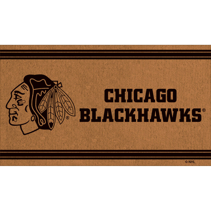 Team Sports America Chicago Blackhawks PVC Mat