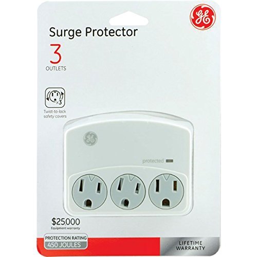 GE 3-Outlet Surge-Protector Wall Tap