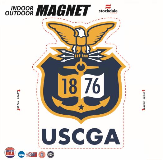 Coast Guard Academy Word Mark Magnet -  USCGA Logo Seal