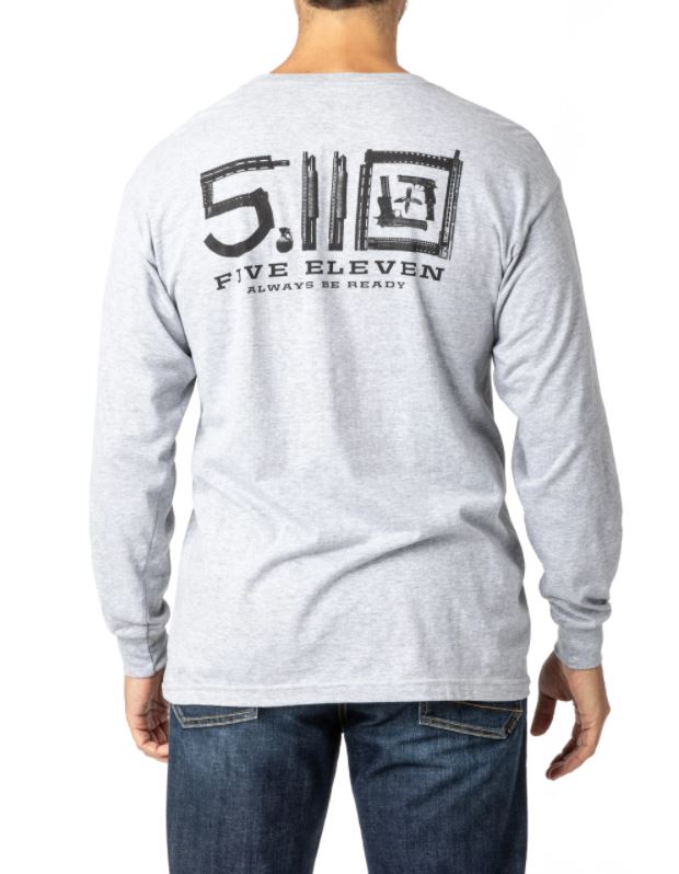 5.11 Mens Locked And Logoed Long Sleeve T-Shirt