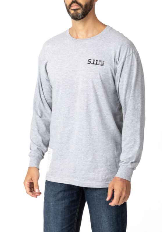 5.11 Mens Locked And Logoed Long Sleeve T-Shirt