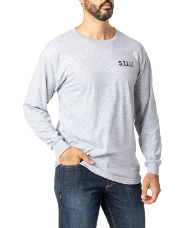 5.11 Mens Locked And Logoed Long Sleeve T-Shirt