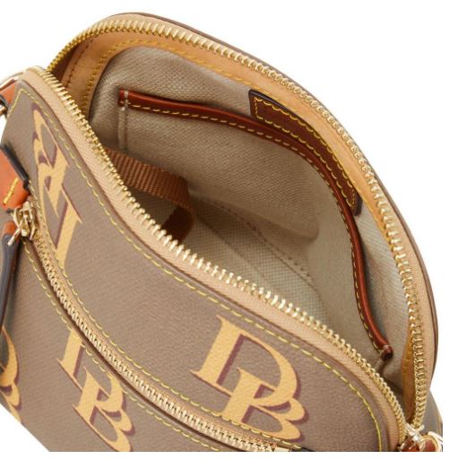 Dooney & Bourke Toggle Monogram Domed Crossbody Handbag