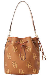 Dooney & Bourke Monogram Drawstring Handbag