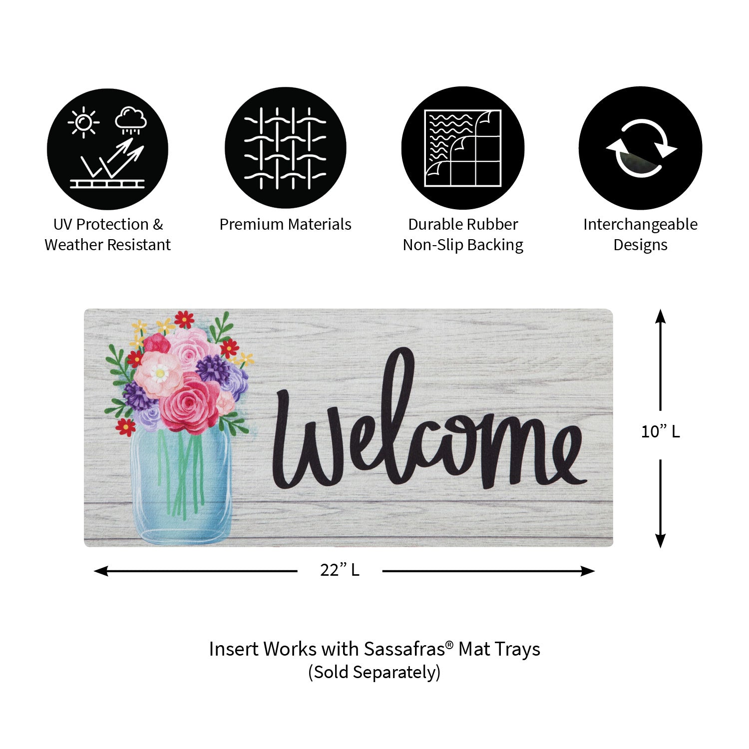 Evergreen Mason Jar Bouquet Sassafras Switch Mat