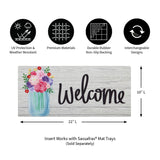 Evergreen Mason Jar Bouquet Sassafras Switch Mat
