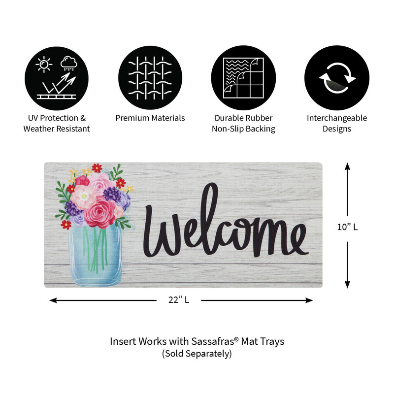 Evergreen Mason Jar Bouquet Sassafras Switch Mat