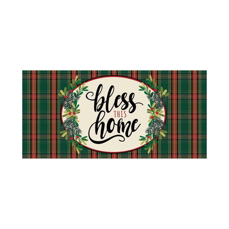 Evergreen Bless this Home Plaid Sassafras Switch Mat