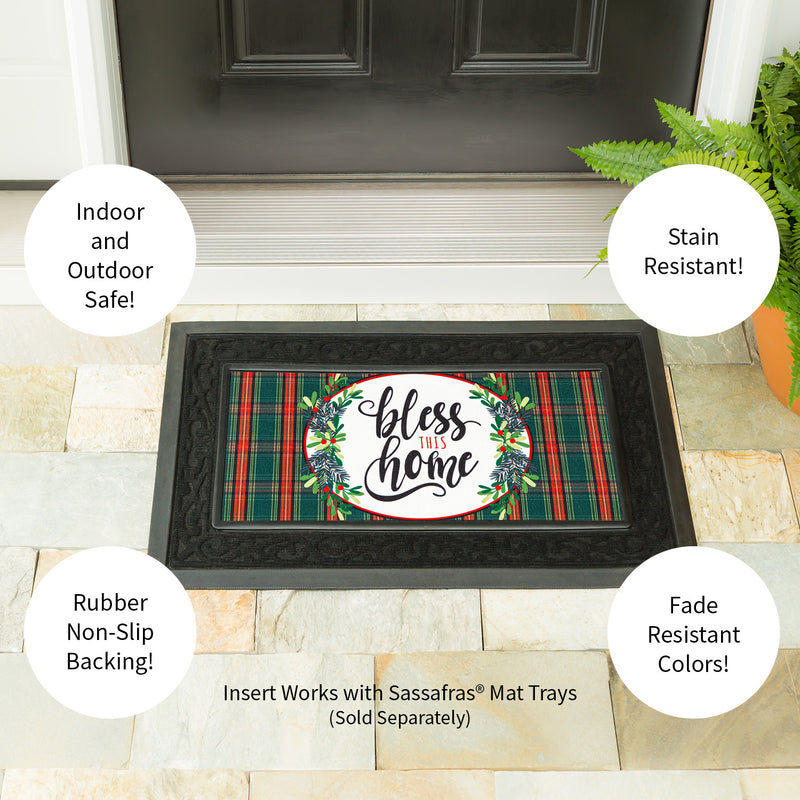Evergreen Bless this Home Plaid Sassafras Switch Mat