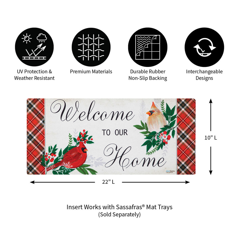 Evergreen Tartan Welcome Sassafras Switch Mat