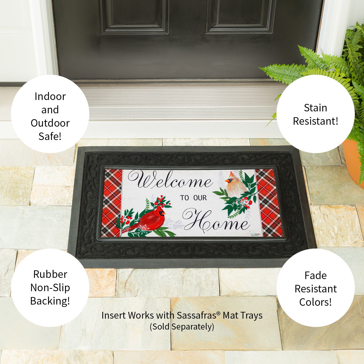 Evergreen Tartan Welcome Sassafras Switch Mat