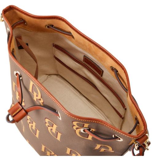 Dooney & Bourke Monogram Drawstring Handbag