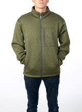 CG Classics Mens Fleece Full Zip Sherpa Sweater